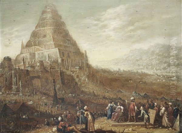 The Tower Of Babel Oil Painting by Rombout Van Troyen