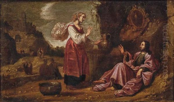 Christus Und Die Samariterin Oil Painting by Rombout Van Troyen