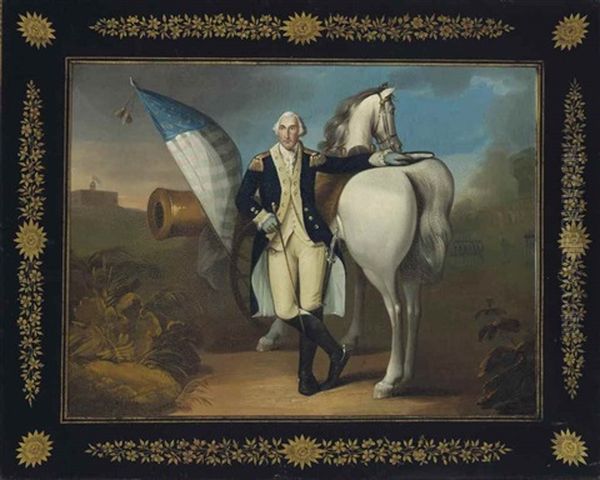 George Washington At Dorchester Heights Oil Painting by John Trumbull