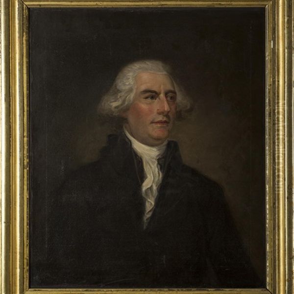 Portrait Of Governor John Langdon Oil Painting by John Trumbull