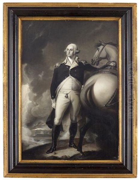 George Washington At Dorchester Heights Oil Painting by John Trumbull