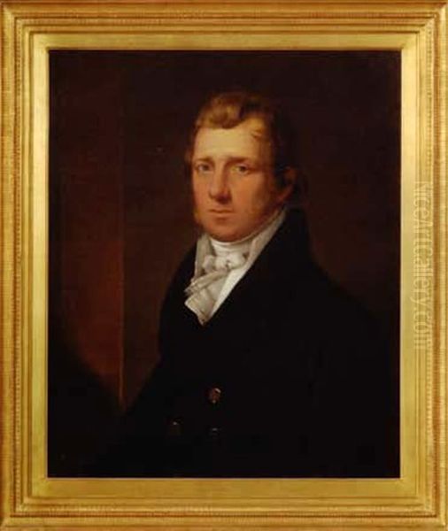 Portrait Of A Sea Captain Oil Painting by John Trumbull