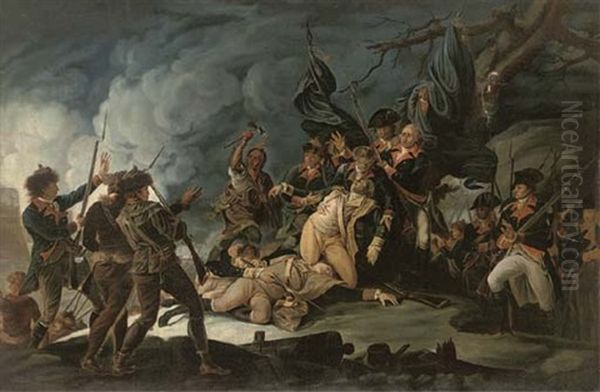 The Death Of General Richard Montgomery In The Attack Of Quebec Oil Painting by John Trumbull