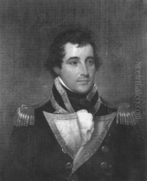 Portrait Of Captain Richardson Oil Painting by John Trumbull