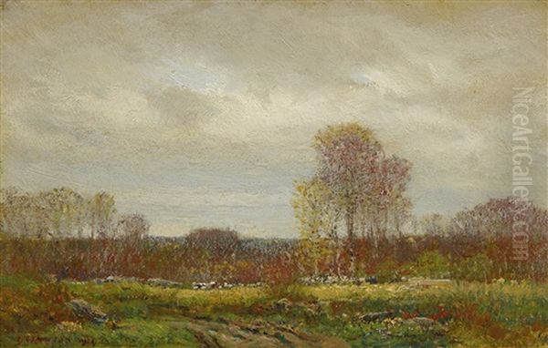 October Day Oil Painting by Dwight William Tryon