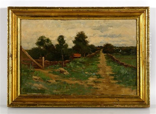 Country Road Oil Painting by Dwight William Tryon