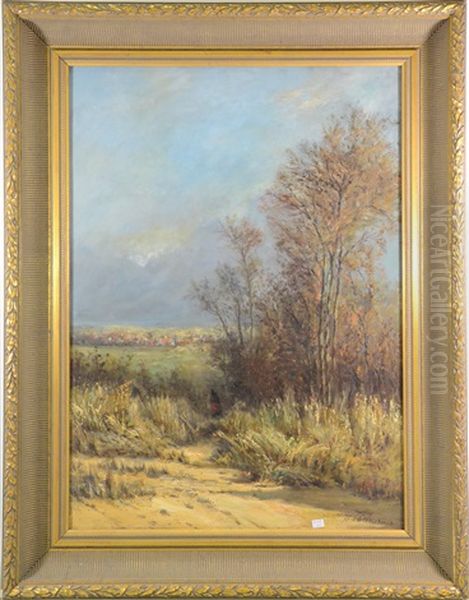 Chemin De Campagne Oil Painting by Theodore Antoine Tscharner