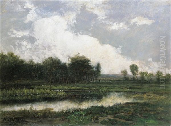 L'etang Oil Painting by Theodore Antoine Tscharner