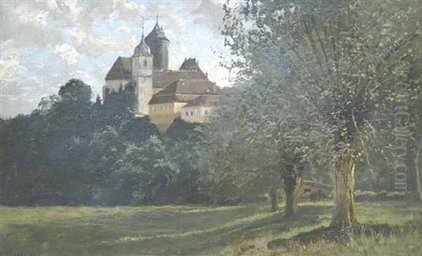 Gegen Abend (motiv B. Besigheim) Oil Painting by Paul Wilhelm Tuebbecke