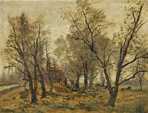 Fruher Herbsttag Oil Painting by Paul Wilhelm Tuebbecke