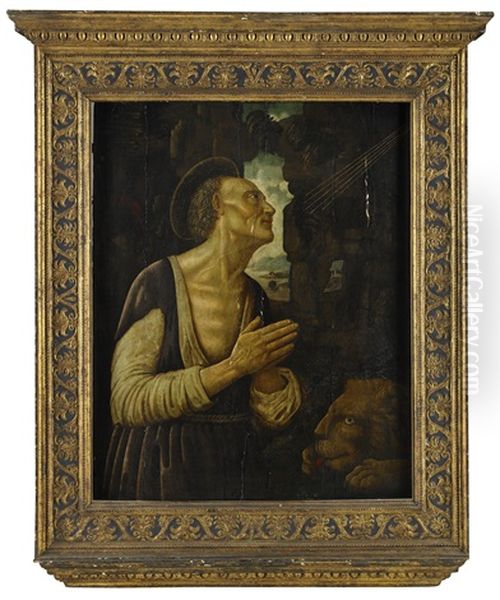 Sankt Hieronymus Oil Painting by Biagio d'Antonio Tucci