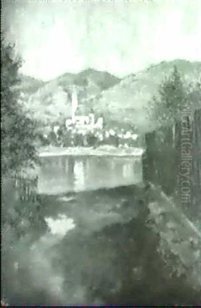 Weissenkirchen In Der Wachau. Oil Painting by Karl Tucek