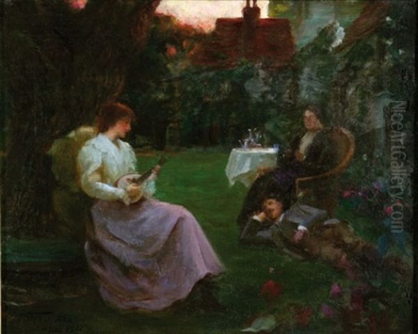 The Garden Party Oil Painting by Tudor St. George Tucker