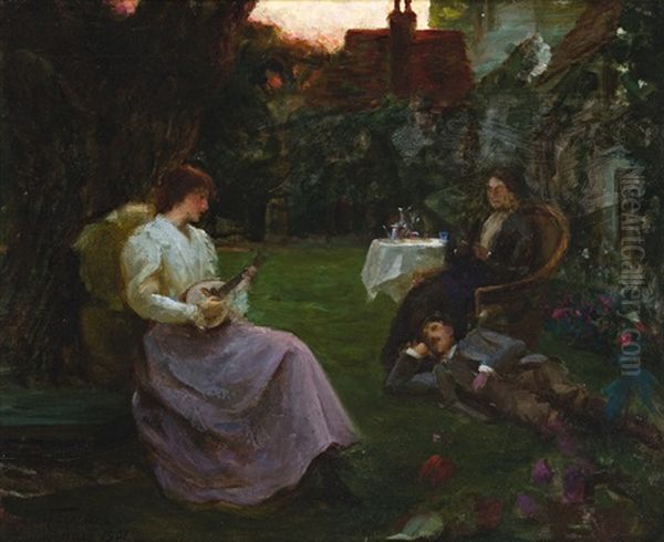 Garden Party Oil Painting by Tudor St. George Tucker