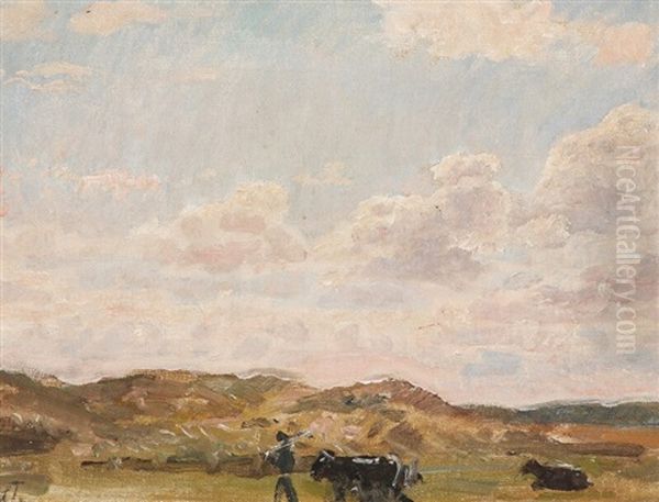 Udsigt Mod Thingvallasletten, Island Oil Painting by Laurits Regner Tuxen