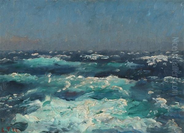 Marine Oil Painting by Laurits Regner Tuxen