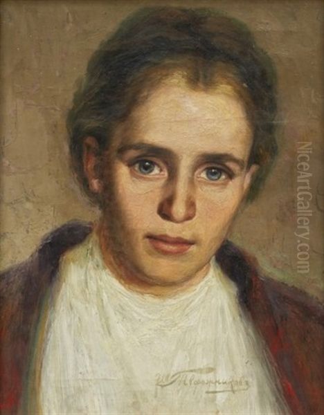 Portrait Of A Woman by Ivan Ivanovitch Tvoroshnikov