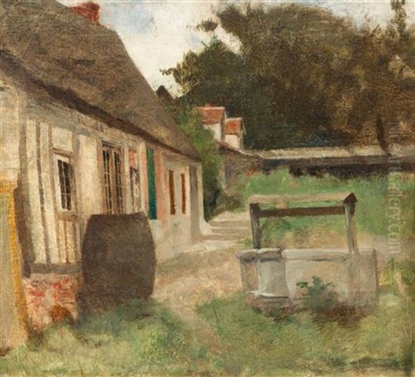 Normandy Inn, Ca. 1884 Oil Painting by John Henry Twachtman