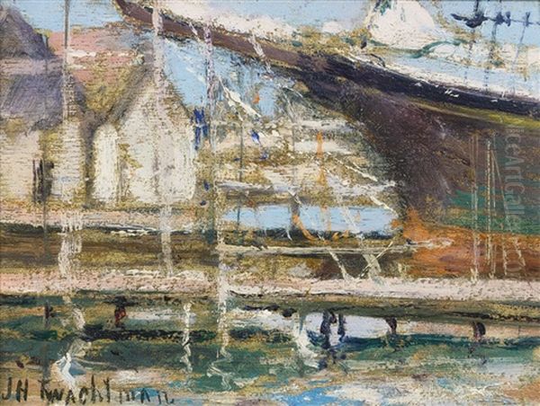 On The Ways Oil Painting by John Henry Twachtman