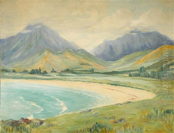 Along The Hawaiian Coast Oil Painting by William Twigg-Smith