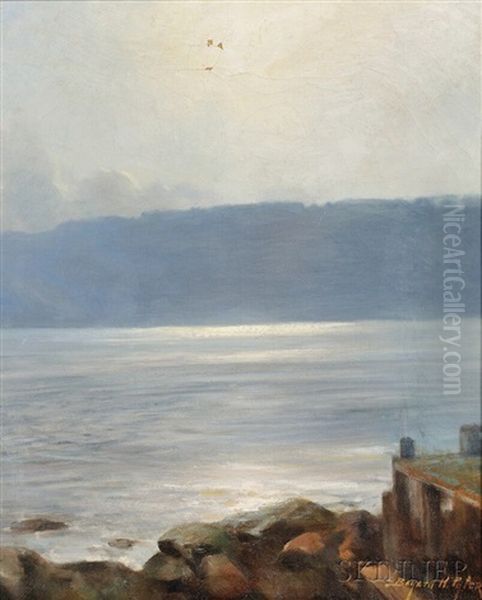 River View With Silvery Light Oil Painting by Bayard Henry Tyler