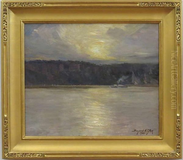 Sun Reflecting Off Water Oil Painting by Bayard Henry Tyler