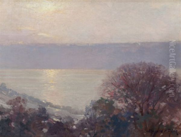 On The Hudson Oil Painting by Bayard Henry Tyler