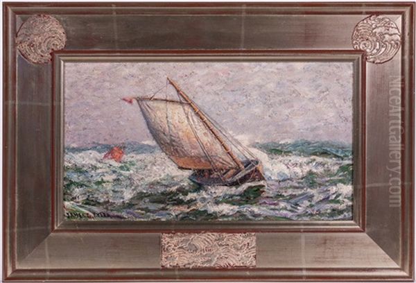 Painting Of A Ship Oil Painting by James Gale Tyler