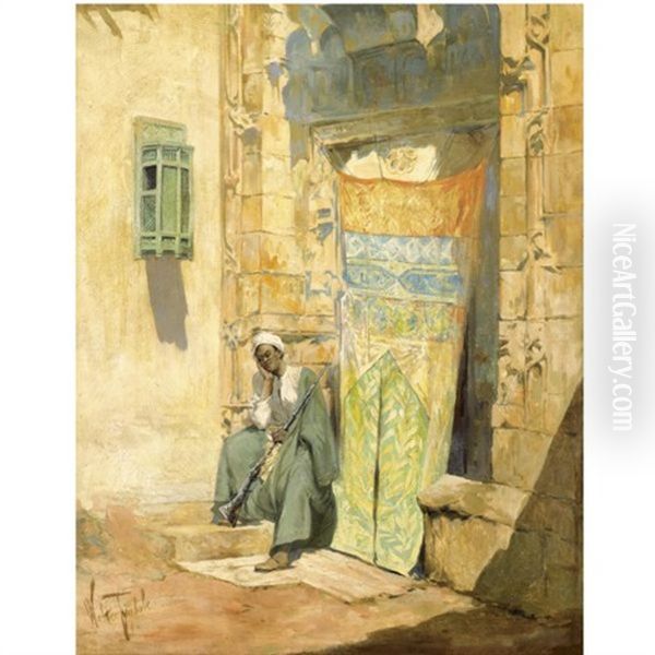 Standing Guard Oil Painting by Walter Frederick Roofe Tyndale