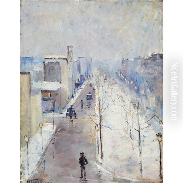 Boulevard De Clichy Oil Painting by Martha Tynell