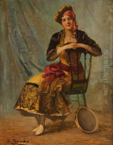 Carmen Oil Painting by Georg Tyrahn