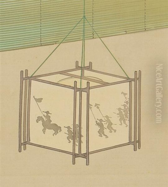 Summer Evening Oil Painting by Shoen Uemura