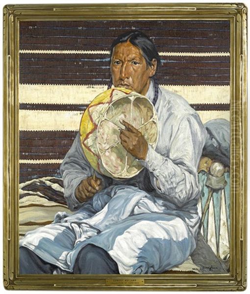 Indian Entertainer Oil Painting by Walter Ufer