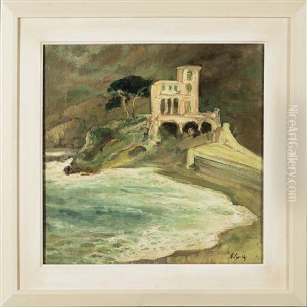 Monterosso Oil Painting by Giuseppe Ugolini