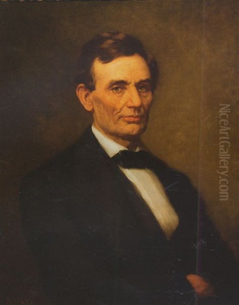 Portrait Of Abraham Lincoln Oil Painting by Albert Bernard Uhle