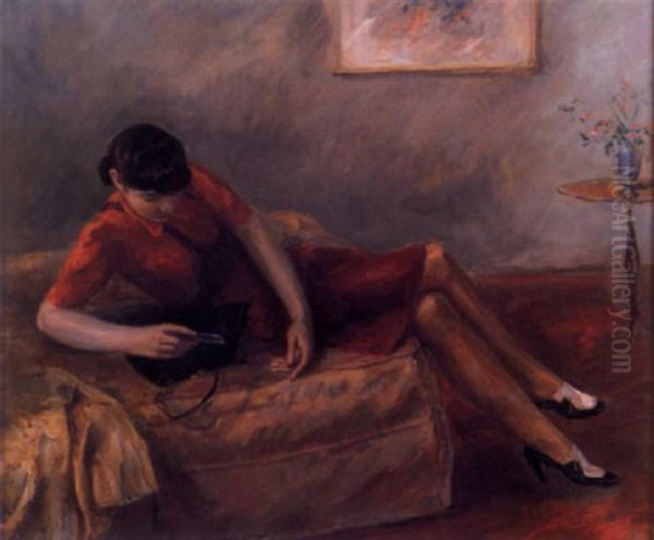 Lady In Interior by Eugene Paul Ullman