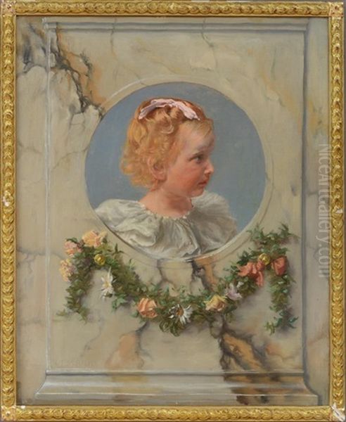 Homage To A Little Girl Oil Painting by Charles Frederick Ulrich