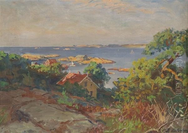 Fra Lanviken - Tjomo Oil Painting by Even Ulving