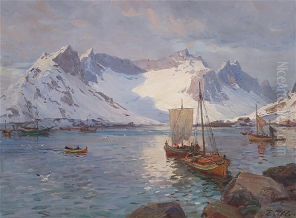 Fra Reine I Lofoten by Even Ulving