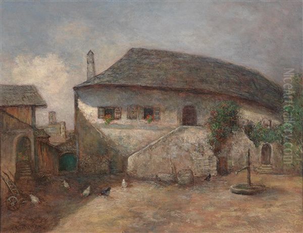 Hof In Der Wachau Oil Painting by Paul Unbereit