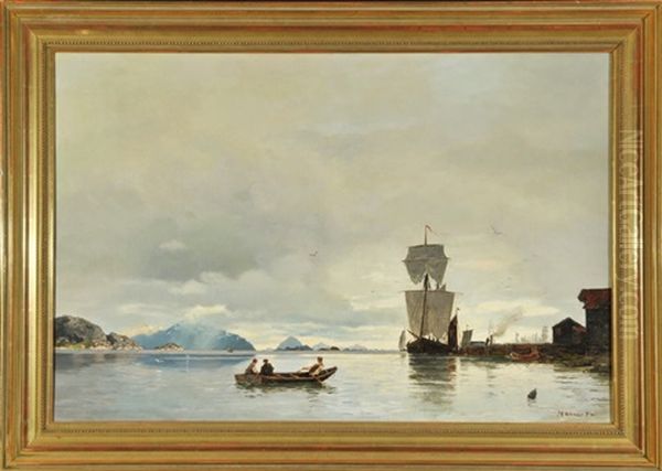 Norwegische Kustenlandschaft by Franz Richard Unterberger