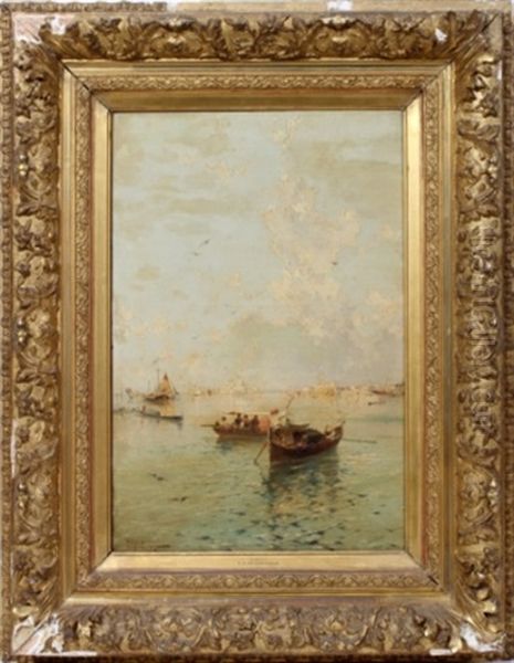 Venice Oil Painting by Ignaz Unterberger