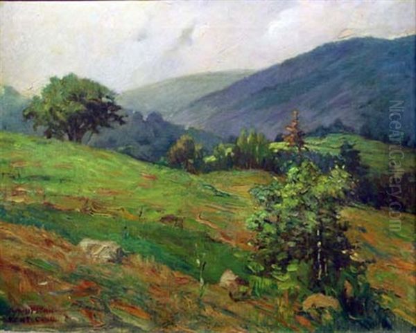 Landscape - Kent, Connecticut Oil Painting by Anna Milo Upjohn