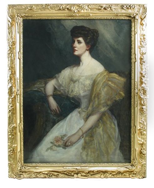 Portrait Of Winifred Pember, Of 8 Bryanston Square Oil Painting by Florence Kate Upton