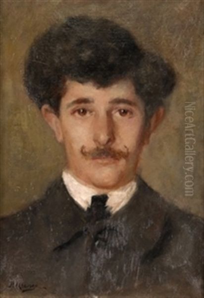 Retrato De Joven Oil Painting by Pablo De Uranga