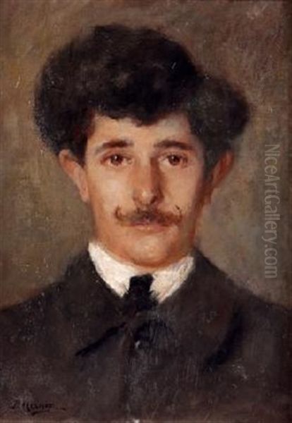 Retrato De Caballero Con Bigote by Pablo De Uranga