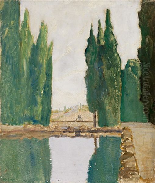 Villa Falconieri Oil Painting by Hermann Urban