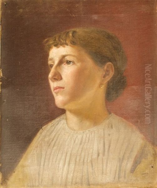 Portrait Of Maria Ustianovich Oil Painting by Kornilo Nikolaevich Ustianovich