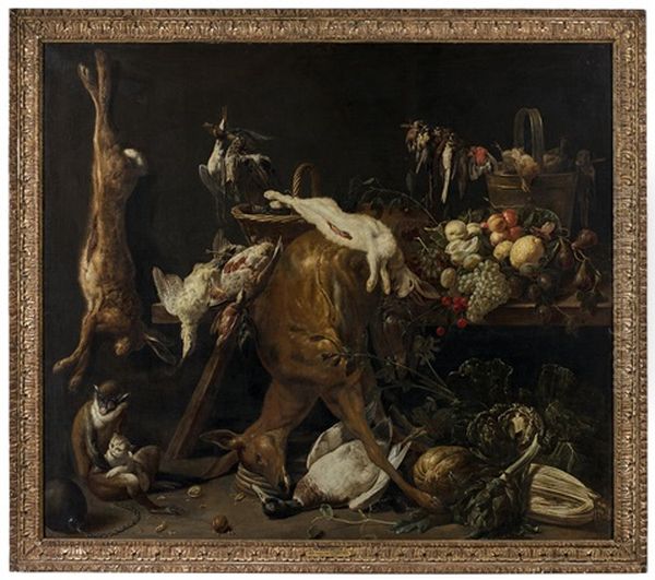 Gibier Oil Painting by Adriaen van Utrecht