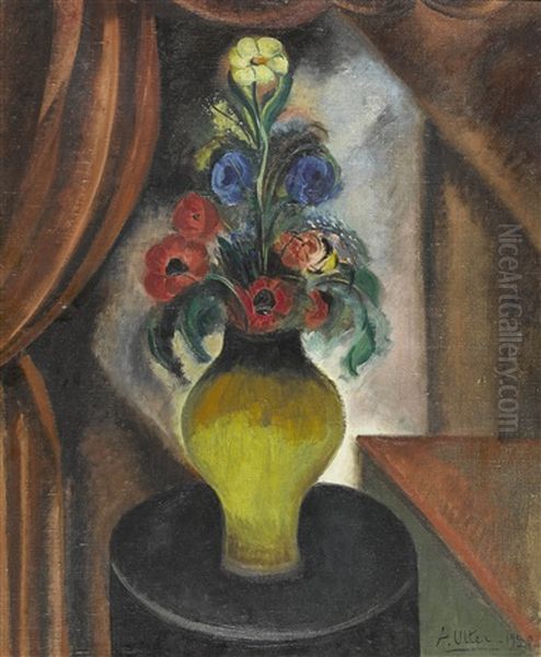 Bouquet D'anemones Oil Painting by Andre Utter